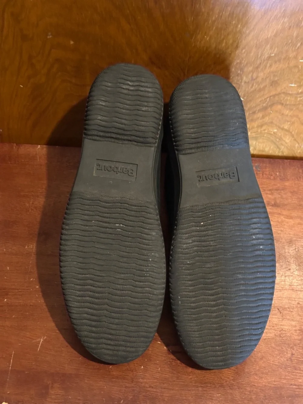 Barbour Black Leather Microfiber Shell Toe Rain Boots